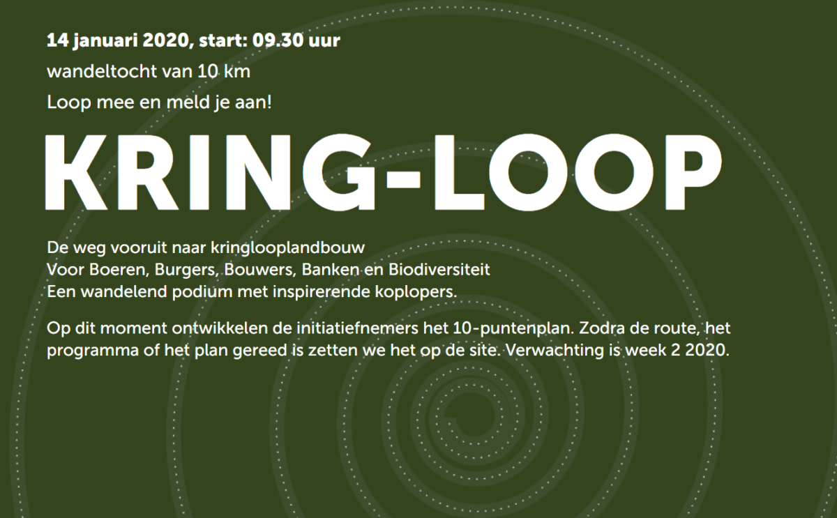Kring-Loop: loop mee voor kringlooplandbouw