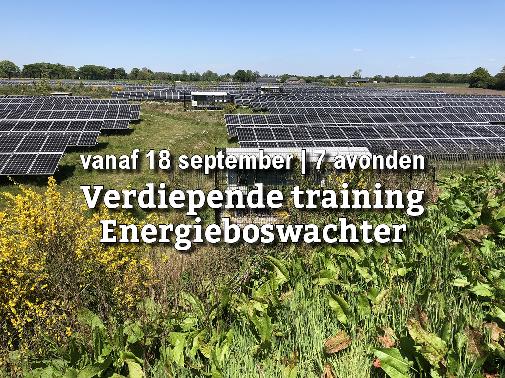 Vanaf 18 sept | Verdiepende training Energieboswachter